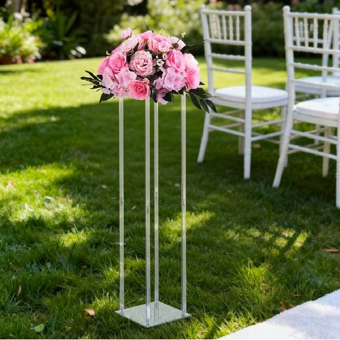 Acrylic Column Flower Stand (31.5 inch)